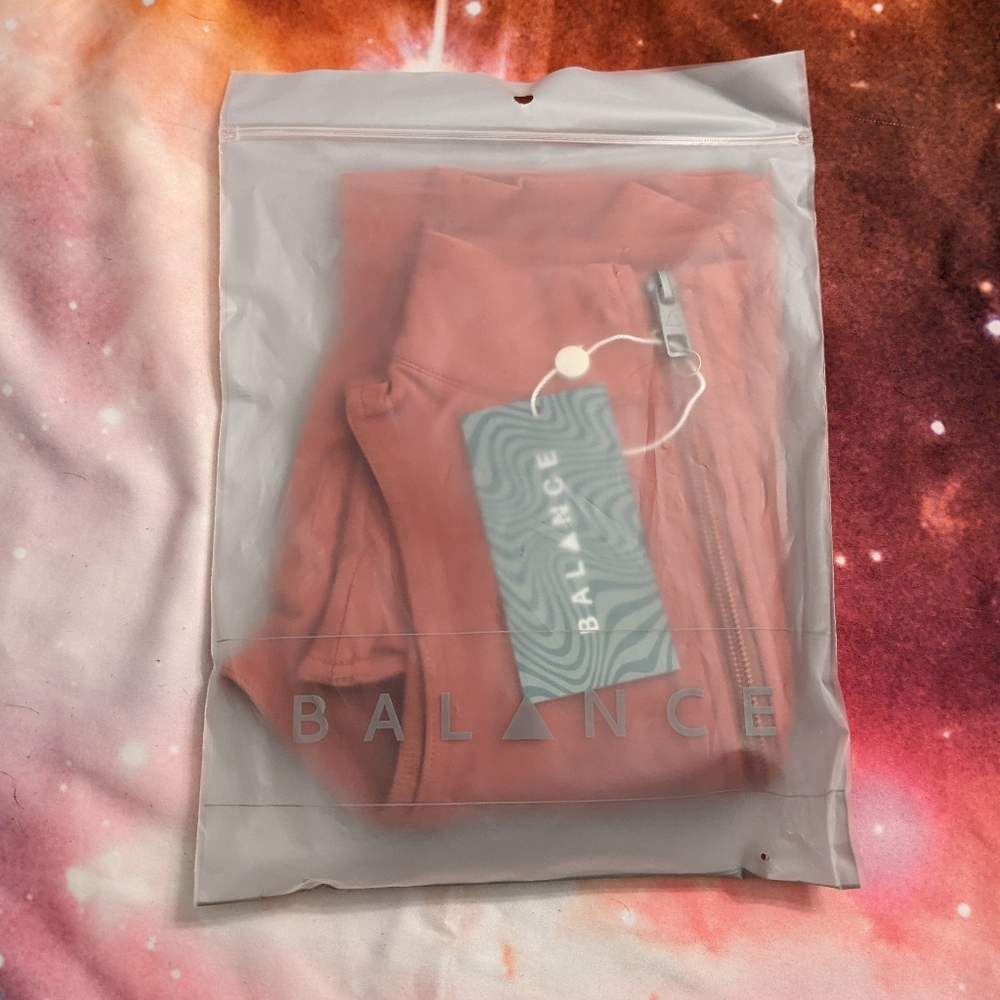🏵️ Balance Athletica Vitality Ravine Refine Quarter Zip Crop Top Size Small